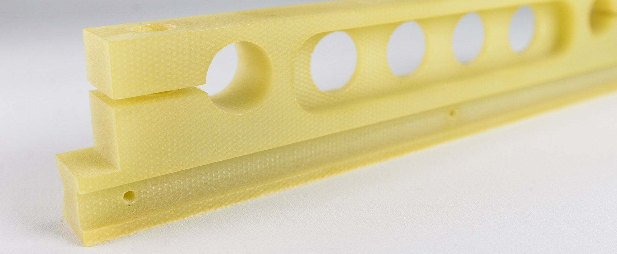Milled part made of GFK