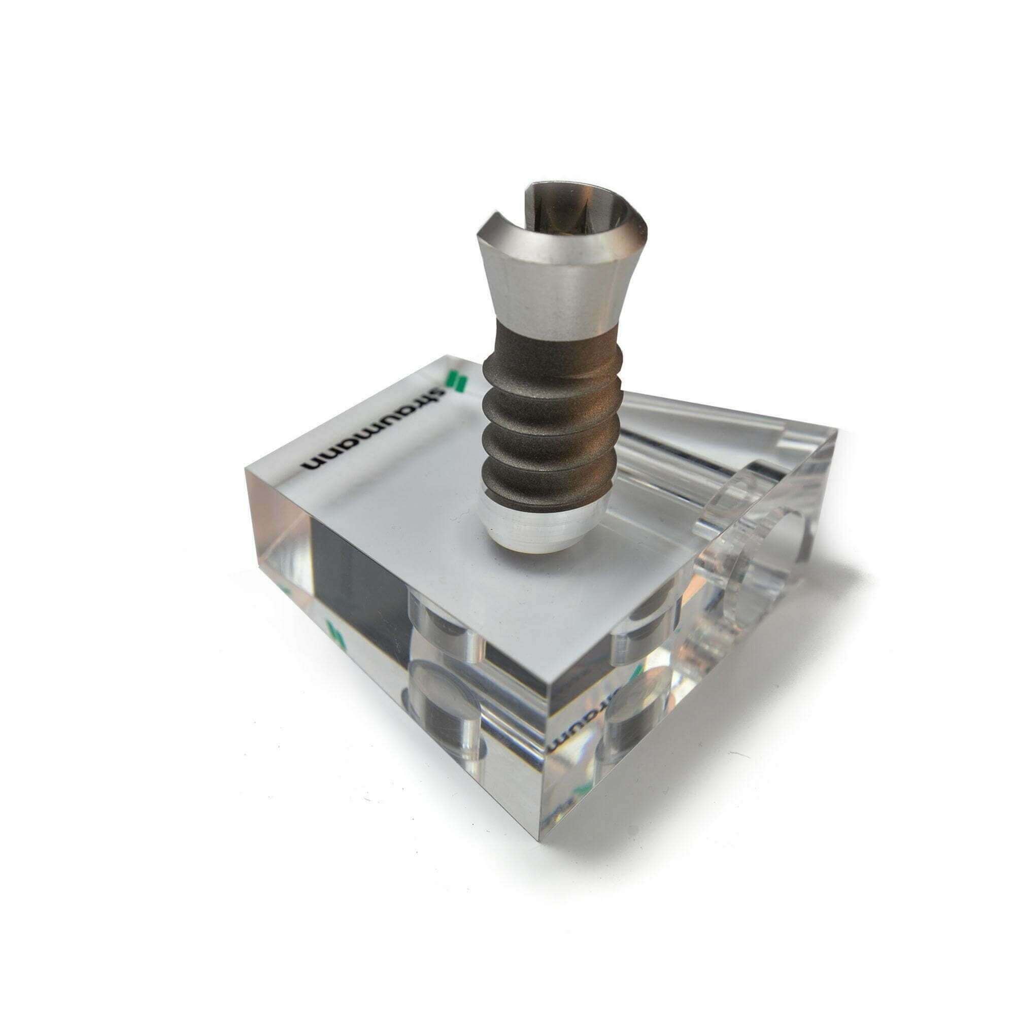 Display for dental implant made of acryl glass