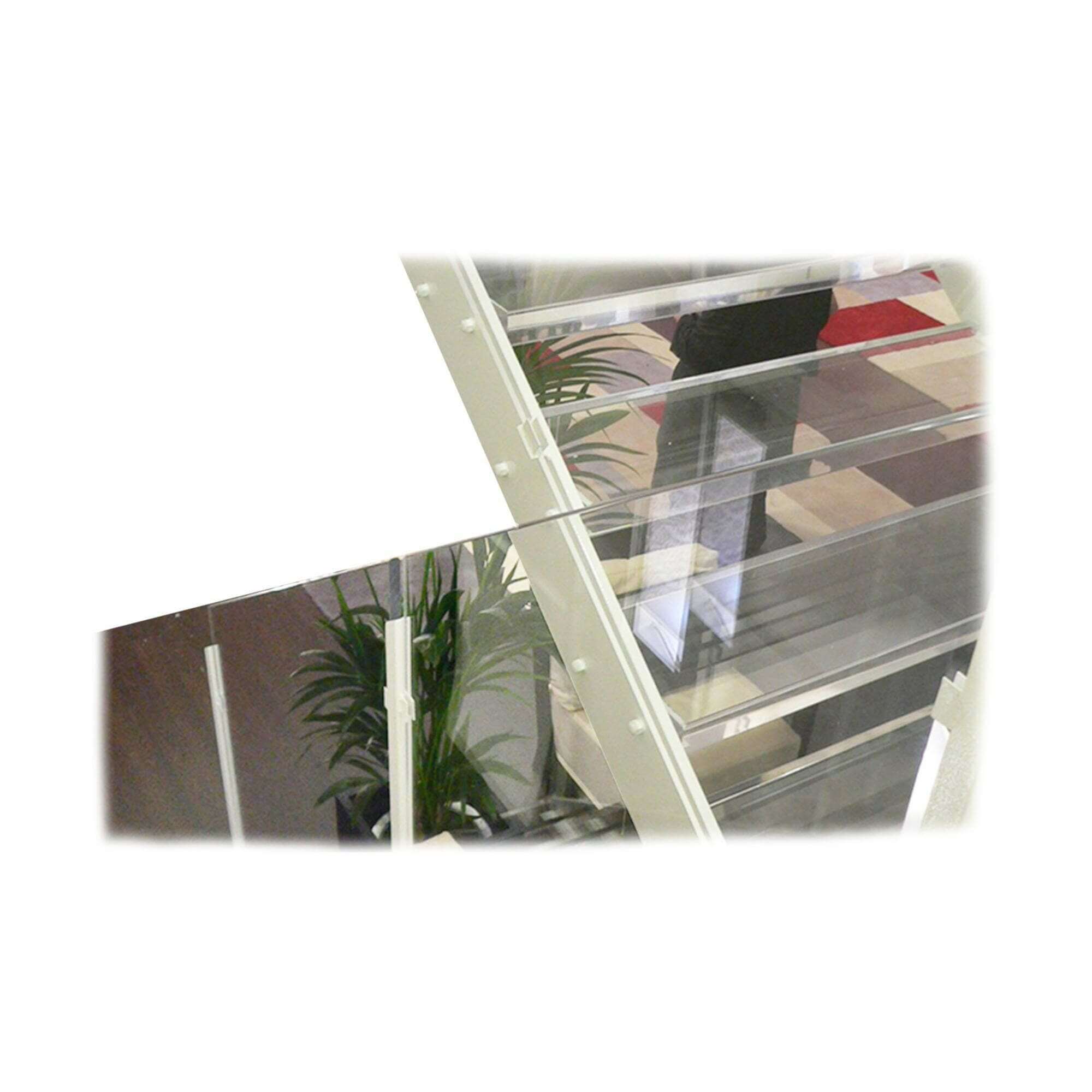 Staircase made of acryl glass