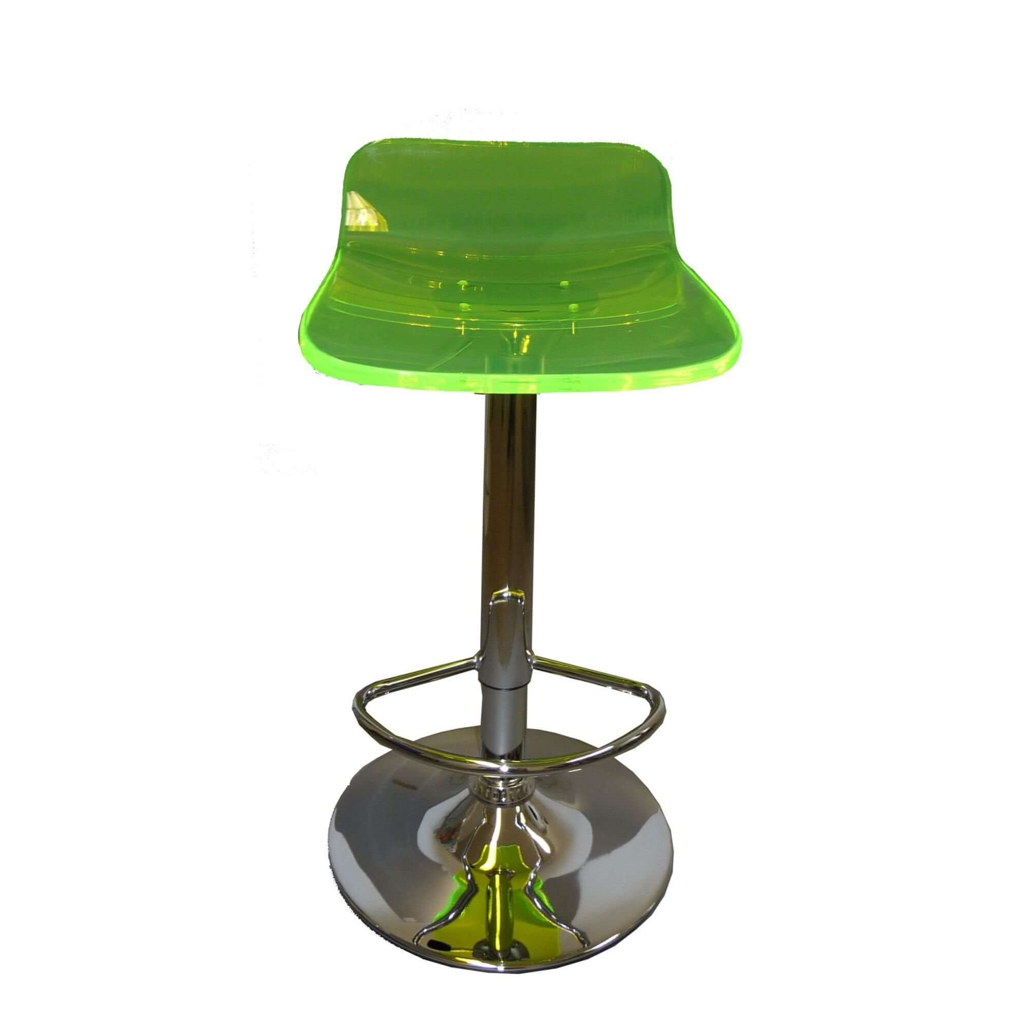 Tabouret de bar en verre acrylique fluorescent de siège fluorescent de siège de siège de siège de meubles meubles acrylics