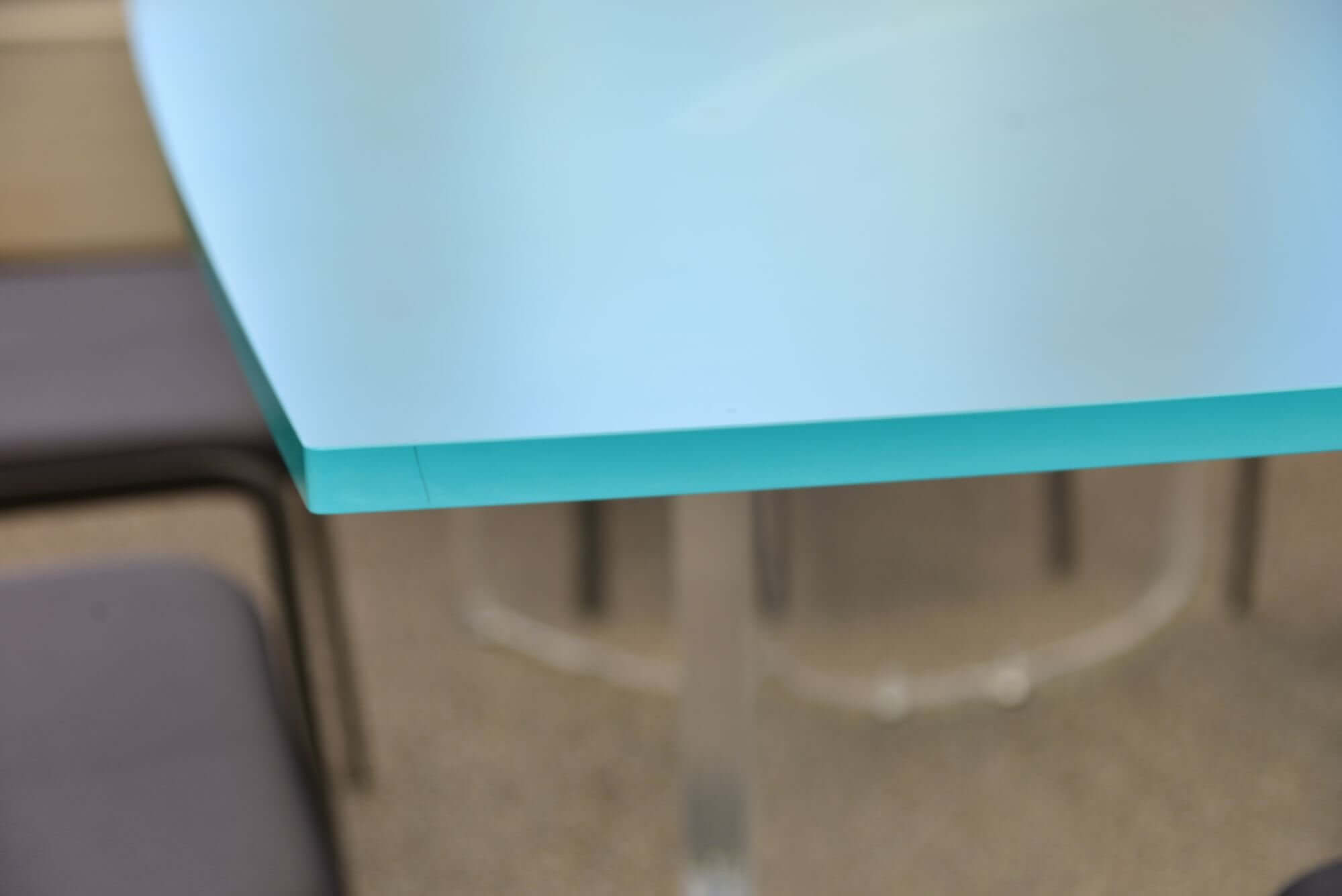 Meubles d'objet acrylic (p.e. table de réunion) faits de meubles de table en verre acrylique meubles meubles en plastique acrylic fait sur mesure collé fraisé plié